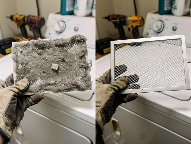 Professional lint trap cleaning by Duarte Dryer Vent Cleaning in Duarte