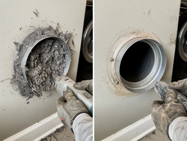Professional clogged vent cleaning by Duarte Dryer Vent Cleaning in Duarte