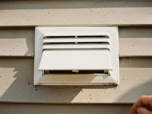 Duarte Dryer Vent Cleaning technician performing professional exhaust vent cleaning at a residential property in Duarte